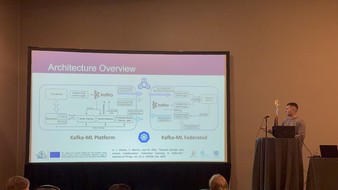 Presenting the Kafka-ML federated learning architecture at the IEEE International Conference on Big Data 2024