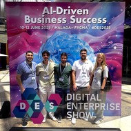With colleagues at the Digital Enterprise Show 2025 in Málaga